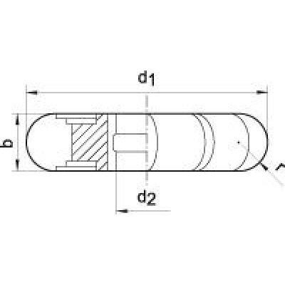 Polkruhová profilová fréza DIN855 HSS 50x2mm R 1,0 FORMAT - obrázek