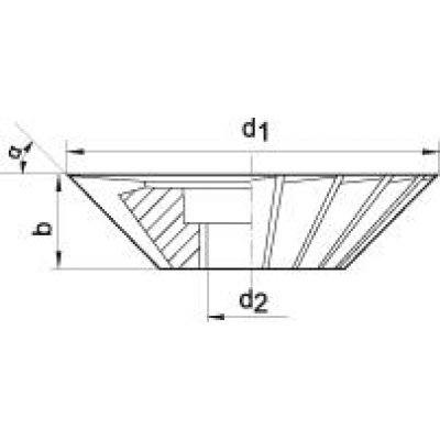 Uhlová fréza DIN842 HSS tvar A 45 ° 40x10mm FORMAT - obrázek