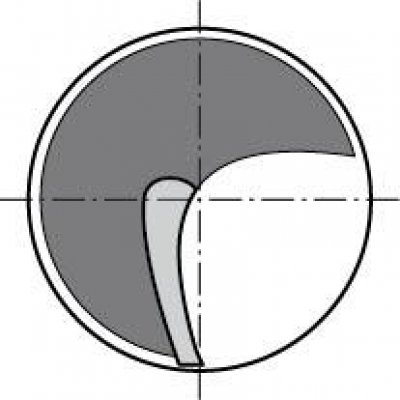 Jednozubá fréza HSCo5 8,0mm FORMAT - obrázek