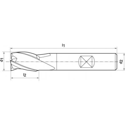 Drážkovacia fréza krátka DIN327 HSSCo8 Z3 32mm FORMAT - obrázek