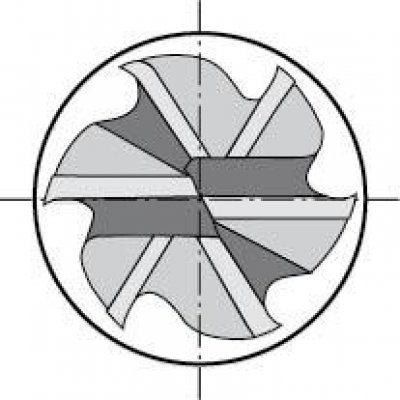 Stopková fréza krátka DIN844 HSSCo8 typ N 22mm FORMAT - obrázek