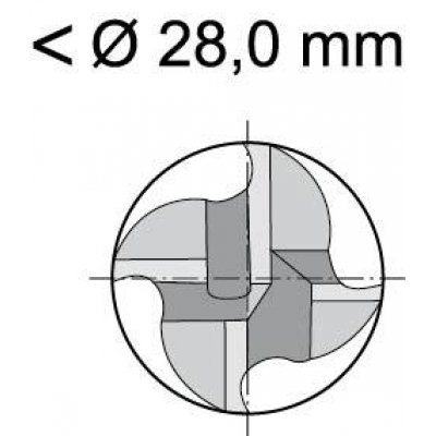 Stopková fréza dlhá DIN844 HSS-Co5 typ N 5,0mm FORMAT - obrázek