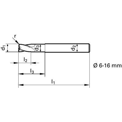 Toroidná fréza dlhá DIN6527 tvrdokov Signum typ N 10 / 1,50mm GÜHRING - obrázek