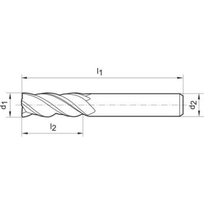 Ratio fréza dlhá DIN6527 tvrdokov FIRE Z4 stopka HA 16mm GÜHRING - obrázek