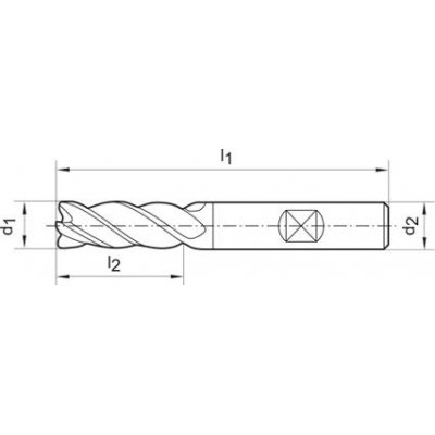 Sada Ratio fréz, dlhých tvrdokov FIRE 5 ks. Z4 stopka HB 6-16mm GÜHRING - obrázek