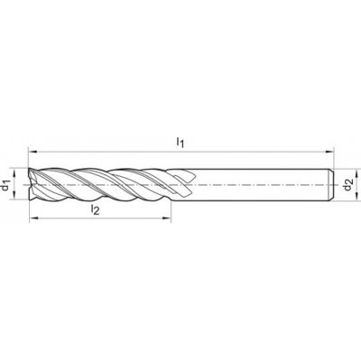 Ratio fréza SL extra dlhá FIRE Z4 10,0mm GÜHRING - obrázek