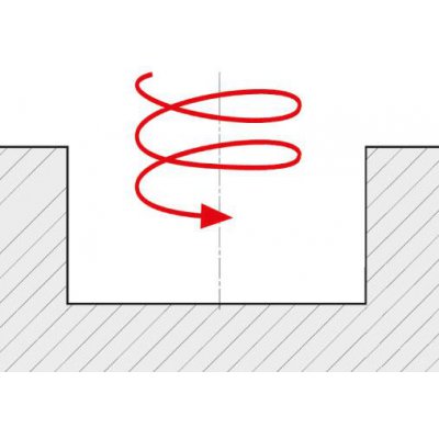 Stopková fréza 90 ° Z2 vnútorné chladenie D16mm pre APKT10 - obrázek