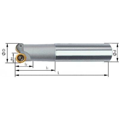 Stopková fréza Z2 vnútorné chladenie D15 / 88mm pre typ RD - obrázek