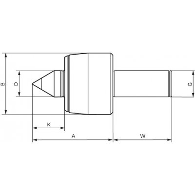 Hrot jamkára unášaný K108HZA valcová stopka 32mm RÖHM - obrázek