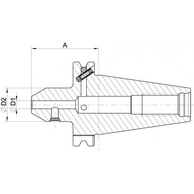 Upínací tŕň DIN69871ADB SK40 D6mm Haimer - obrázek