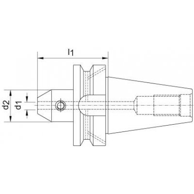 Upínací tŕň JISB6339ADB BT40 D6mm Haimer - obrázek