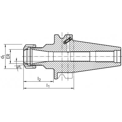 Klieštinový upínač JISB6339ADB BT40-ER16 Haimer - obrázek