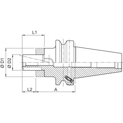 Kombinovaný unášač pre nástrčné frézy JISB6339ADB BT40-16 Haimer - obrázek