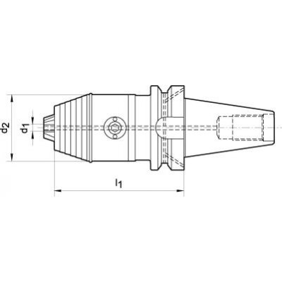 Krátke skľučovadlo JIS6339ADB R / L0,3-8 BT40 WTE - obrázek