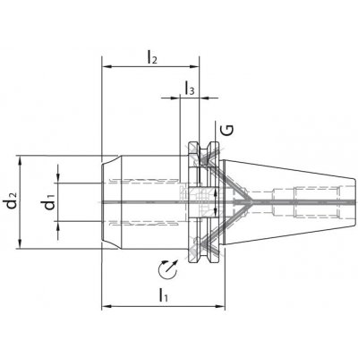 Hydro upínač HPH DIN69871ADB SK40 12mm WTE - obrázek