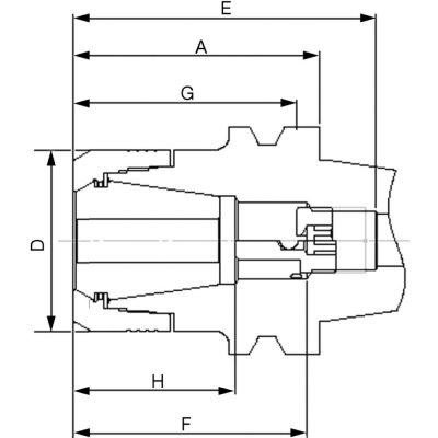 Klieštinový upínač JISB6339ADB CP16 BT40-75 Fahrion - obrázek