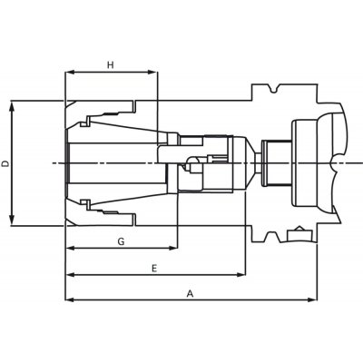 Klieštinový upínač DIN69893A CP16 HSK-A 63-100 Fahrion - obrázek