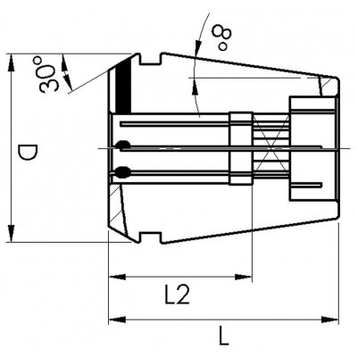 Klieština skrátená 4hran GERC32- 14x11,2 Fahrion - obrázek