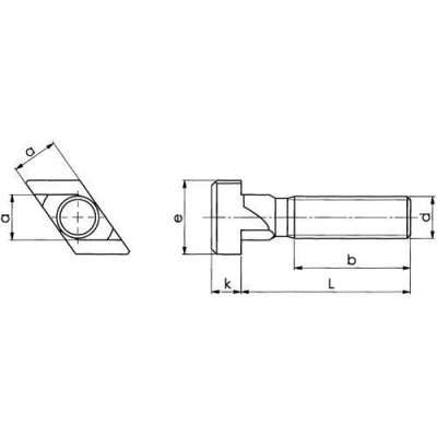 Skrutka Rhombus M12x14x50mm AMF - obrázek