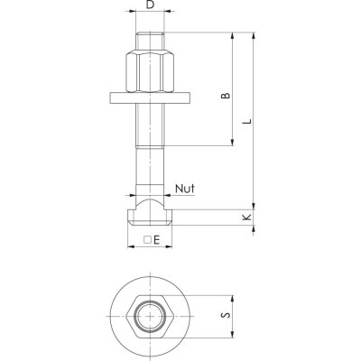 Skrutky pre T-drážky DIN787 M12x12x50mm kompletné FORMAT - obrázek