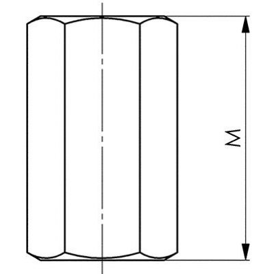 Predlžovacia matica DIN6334 M16 FORMAT - obrázek