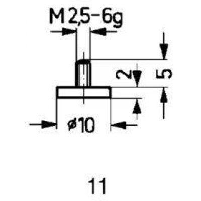 Meracie snímač oceľ typ 11 / 10,0mm Käfer (573/11)