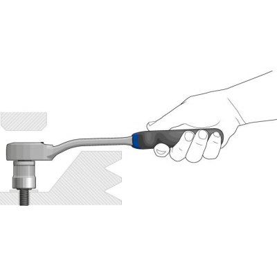 Račňa s prepínací páčkou 1/2" 72zubů 270mm GEDORE - obrázek