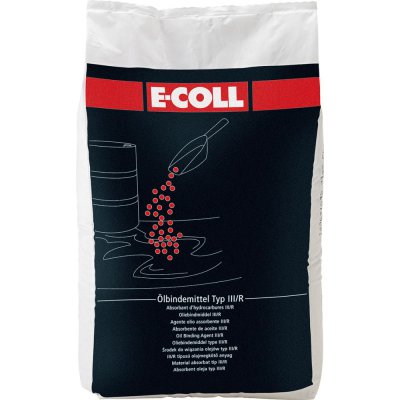Prostriedok na viazanie oleja, typ IIIR jemný vrece 30 l (cca 20 kg) E-COLL