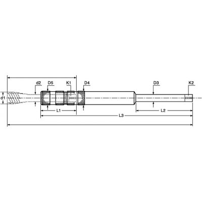 Nástavec na závitníkový vrták rozmer 1-130mm FORTIS - obrázek