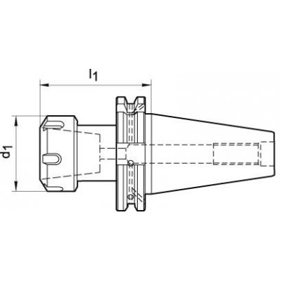 Klieštinový upínač DIN69871ADB SK40 ER16 A160 FORTIS - obrázek