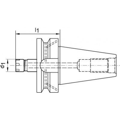 Mini klieštinový upínač SK40 ER11 A160 FORTIS - obrázek