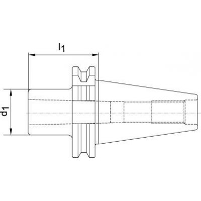 Nástavné puzdro DIN69871ADB tvar A SK40 / MK1 FORTIS - obrázek