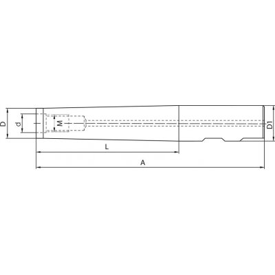 Nástavec pre Fréza so závitom DIN69871AD / B D16x60mm M8 FORTIS - obrázek