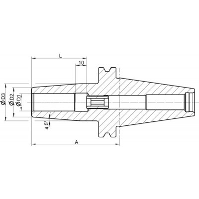 Termo upínač DIN69871AD stopka SK50 6,0x80mm FORMAT GT - obrázek