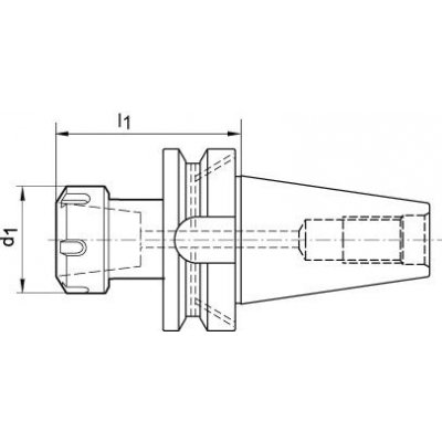 Klieštinový upínač JISB6339ADB A60 BT40- ER16 FORTIS - obrázek