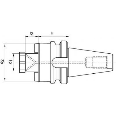 Unášač pre nástrčné frézy JISB6339AD krátky BT40- 16mm FORTIS - obrázek