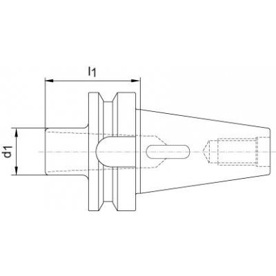 Nástavné puzdro JISB6339AD tvar D BT40 / MK1 FORTIS - obrázek