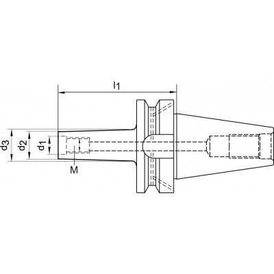 Upínač JISB6339ADB BT40 M8x75mm FORTIS - obrázek