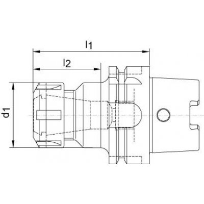 Klieštinový upínač DIN69893A-ER HSK-A63 16x75 FORTIS - obrázek