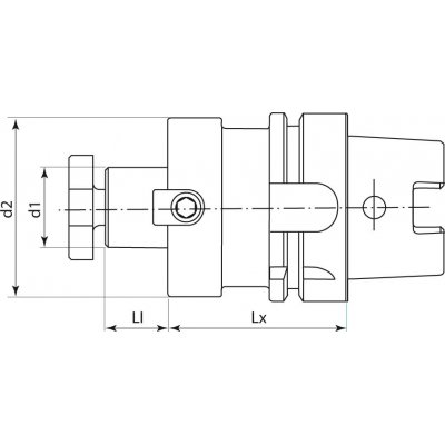 Unášač pre nástrčné frézy DIN69893A HSK-A63 16x50mm FORTIS - obrázek