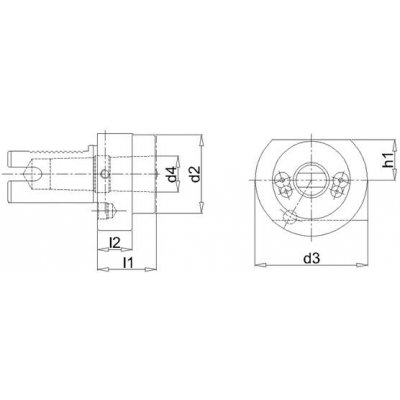 MK upínač VDI F 40mmxMK4 FORTIS - obrázek