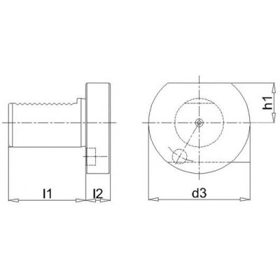 Uzáver VDI Z2 50mm oceľ FORTIS - obrázek