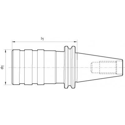 Závitové rýchlovýmenné skľučovadlo DIN69871A M14-33 SK50 FORTIS - obrázek