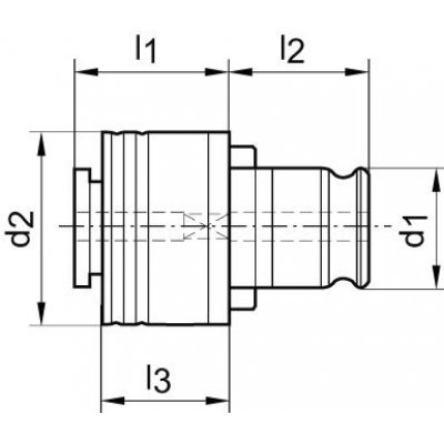 Rýchlovýmenná vložka ES 2 140mm / M18 FORMAT EX - obrázek