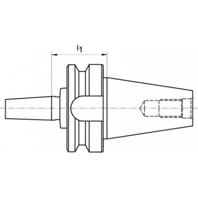 Úchyt na skľučovadlo JISB6339A BT40-B16 FORTIS - obrázek