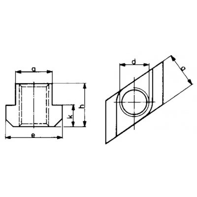 T-matica Rhombus DIN510 M8x10mm AMF - obrázek