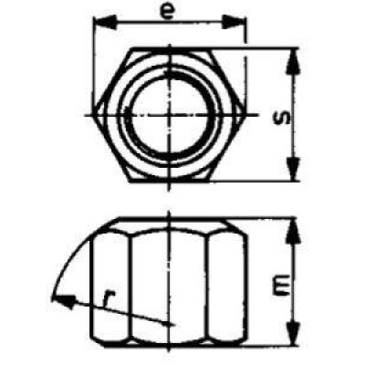 Matica 6hran DIN6330B M6 AMF - obrázek