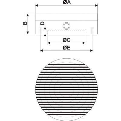 Magnetické okrúhle skľučovadlo permanentné magnety RM 20 Flaig - obrázek