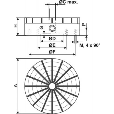 Magnetické okrúhle skľučovadlo permanentné magnety RS 13 Flaig - obrázek