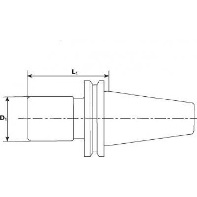 Závitové rýchloupínacie skľučovadlo pre Synchro JISB6339BT40M3-8 FORMAT EX - obrázek